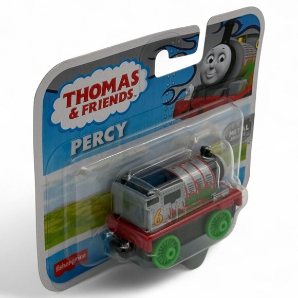 Thomas & Friends Percy Metal Engine Green Flames Toy For Kids 3+ By Fisher-Price - Picture 7 of 7